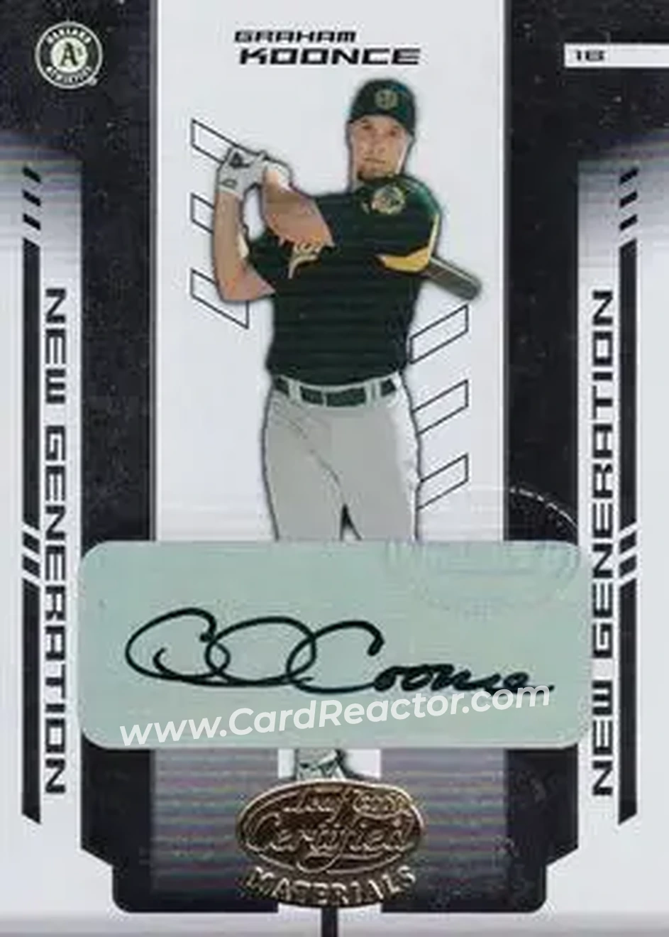 2004 Leaf Certified Materials #244 - Graham Koonce - Oakland Athletics - Front
