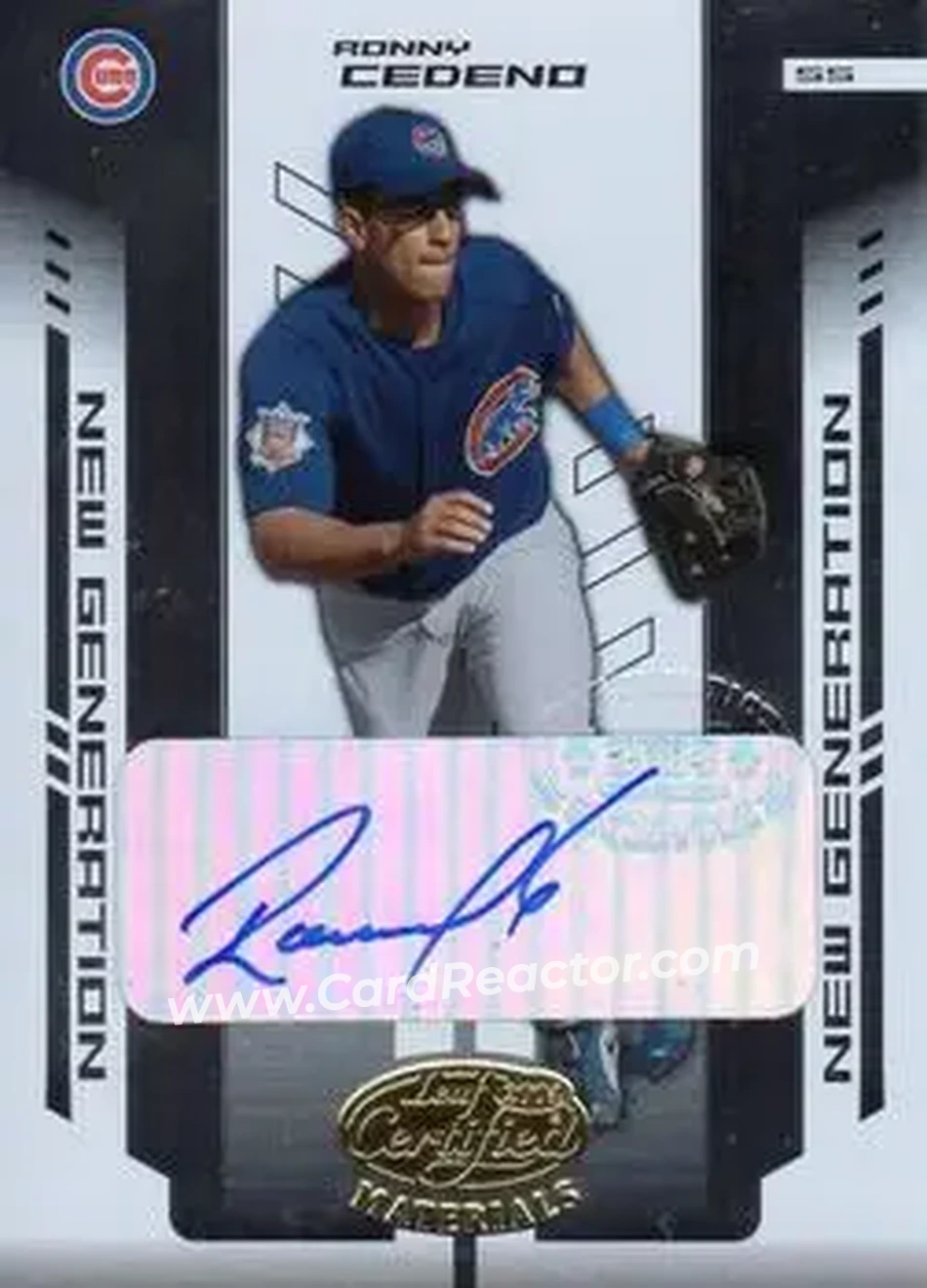 2004 Leaf Certified Materials #270 - Ronny Cedeno - Chicago Cubs - Front 2004 Leaf Certified Materials #270 - Ronny Cedeno - Chicago Cubs - Front