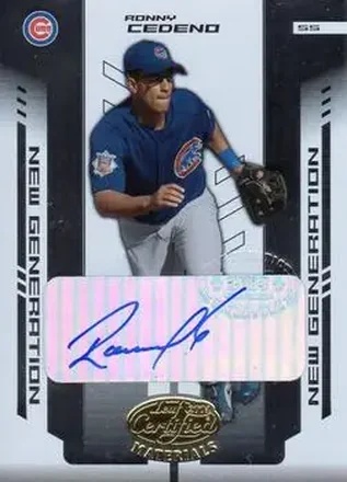 2004 Leaf Certified Materials #270 - Ronny Cedeno - Chicago Cubs