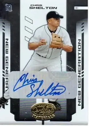 2004 Leaf Certified Materials #280 - Chris Shelton - Detroit Tigers