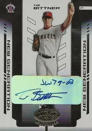 2004 Leaf Certified Materials #287 - Tim Bittner - Anaheim Angels