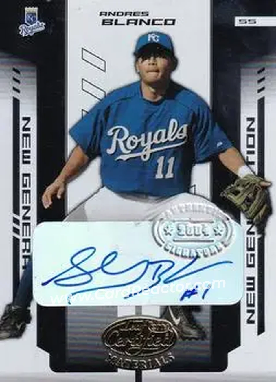 2004 Leaf Certified Materials #288 - Andres Blanco - Kansas City Royals - Front