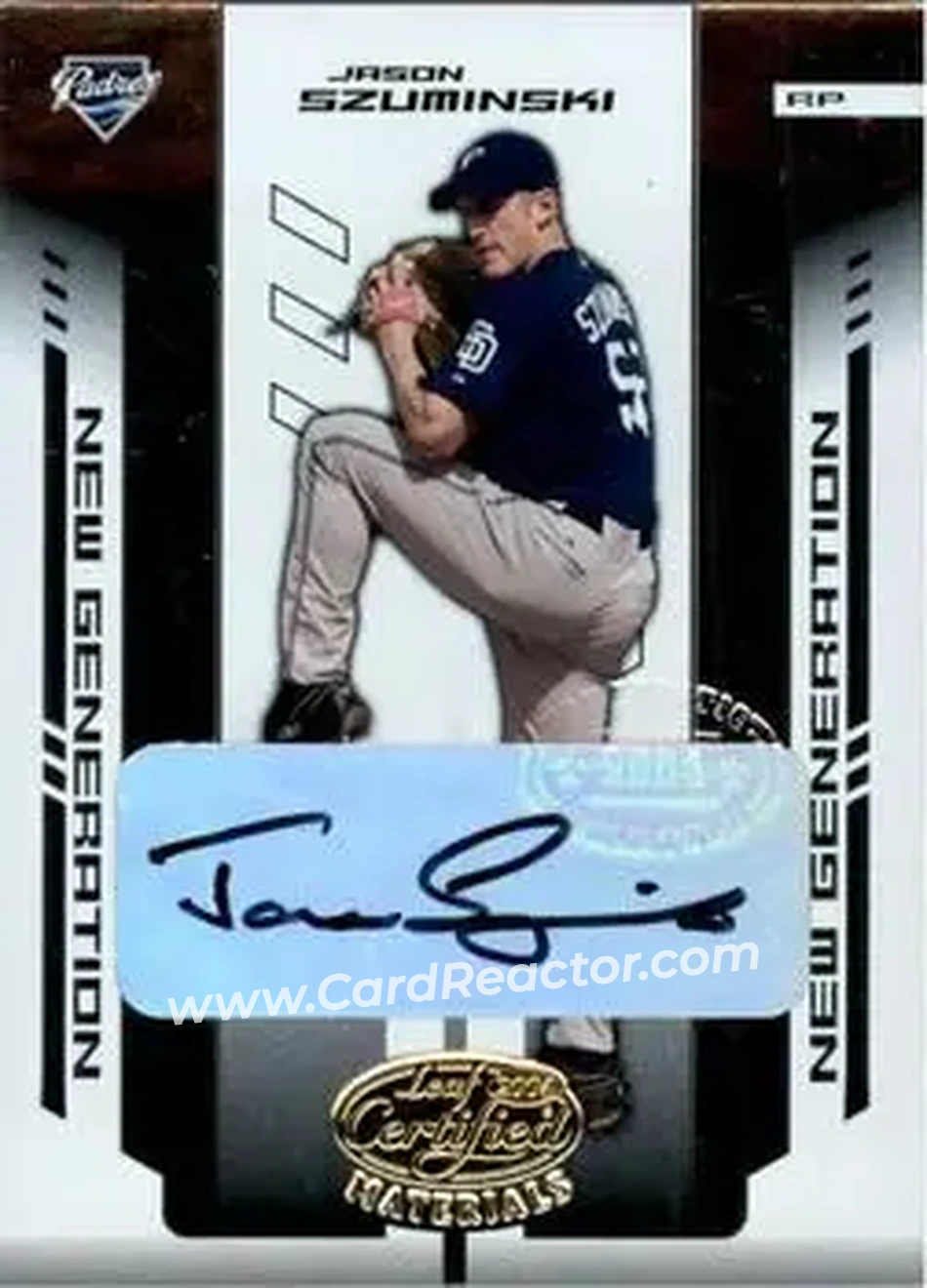 2004 Leaf Certified Materials #291 - Jason Szuminski - San Diego Padres - Front