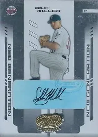 2004 Leaf Certified Materials #293 - Colby Miller - Minnesota Twins