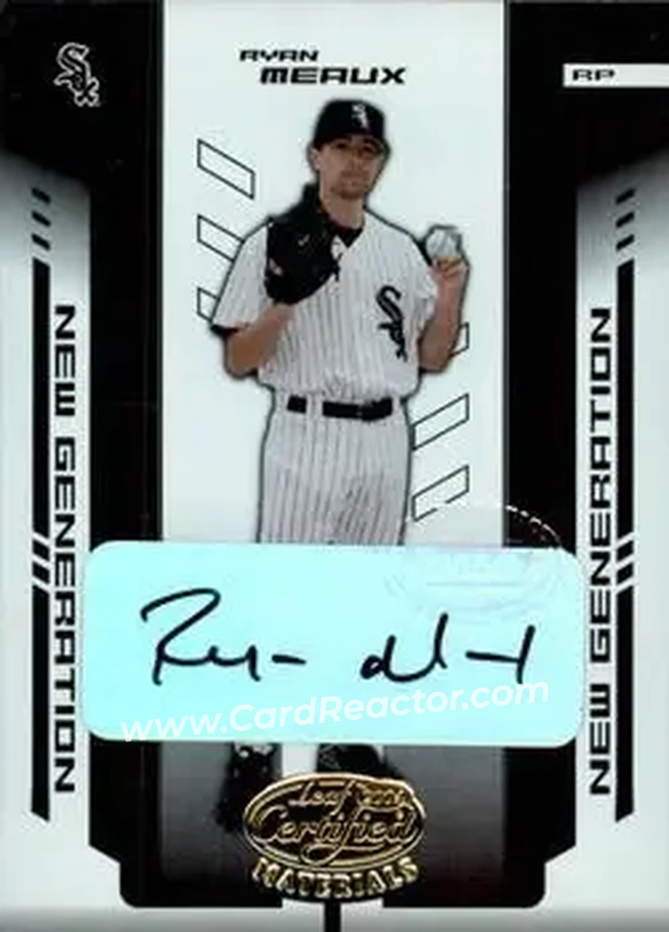 2004 Leaf Certified Materials #295 - Ryan Meaux - Chicago White Sox - Front 2004 Leaf Certified Materials #295 - Ryan Meaux - Chicago White Sox - Front