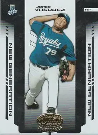 2004 Leaf Certified Materials #299 - Jorge Vasquez - Kansas City Royals