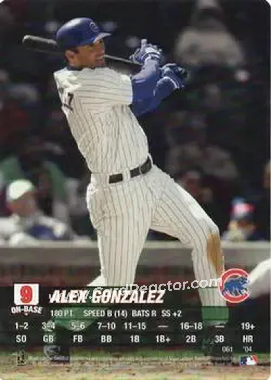 2004 MLB Showdown #061 - Alex Gonzalez - Chicago Cubs - Front