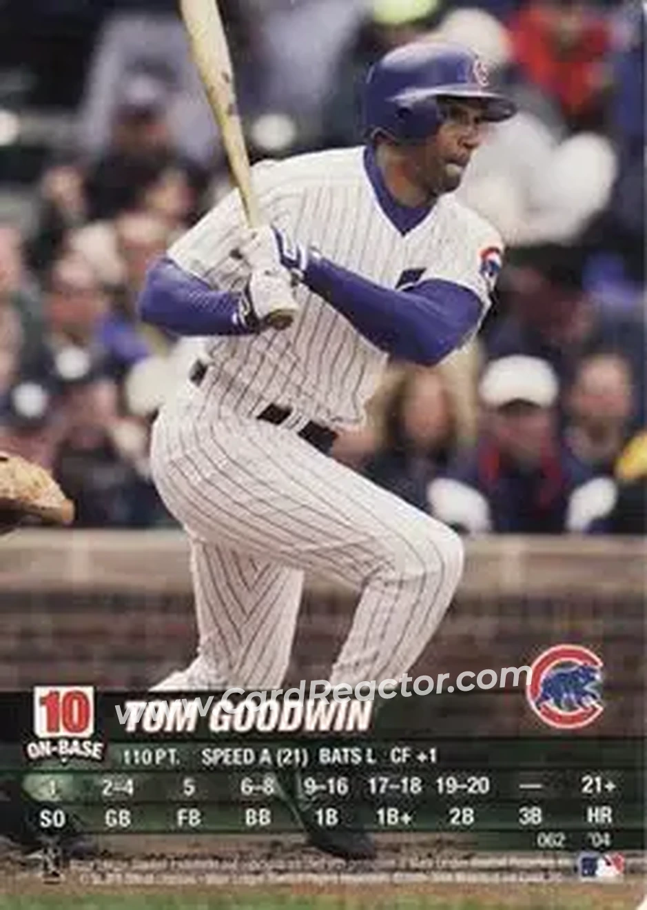 2004 MLB Showdown #062 - Tom Goodwin - Chicago Cubs - Front 2004 MLB Showdown #062 - Tom Goodwin - Chicago Cubs - Front