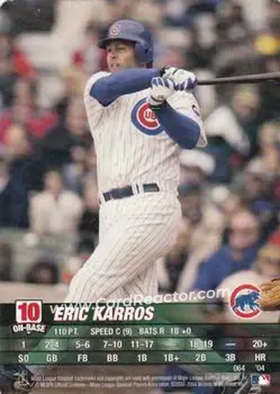 2004 MLB Showdown #064 - Eric Karros - Chicago Cubs - Front 2004 MLB Showdown #064 - Eric Karros - Chicago Cubs - Front