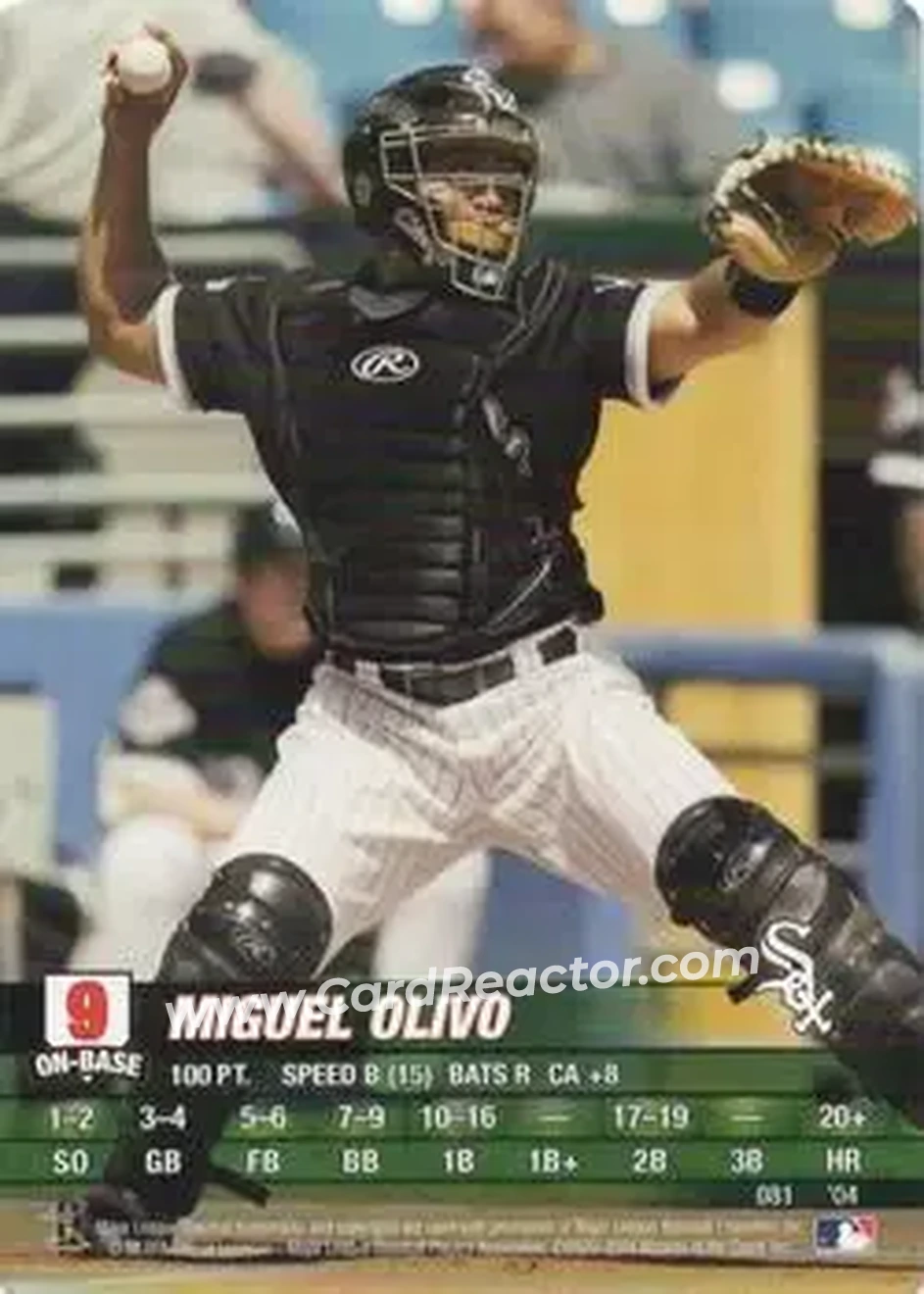 2004 MLB Showdown #081 - Miguel Olivo - Chicago White Sox - Front