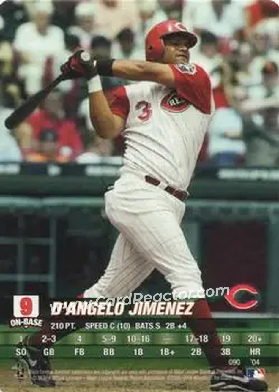 2004 MLB Showdown #090 - D'Angelo Jimenez - Cincinnati Reds - Front