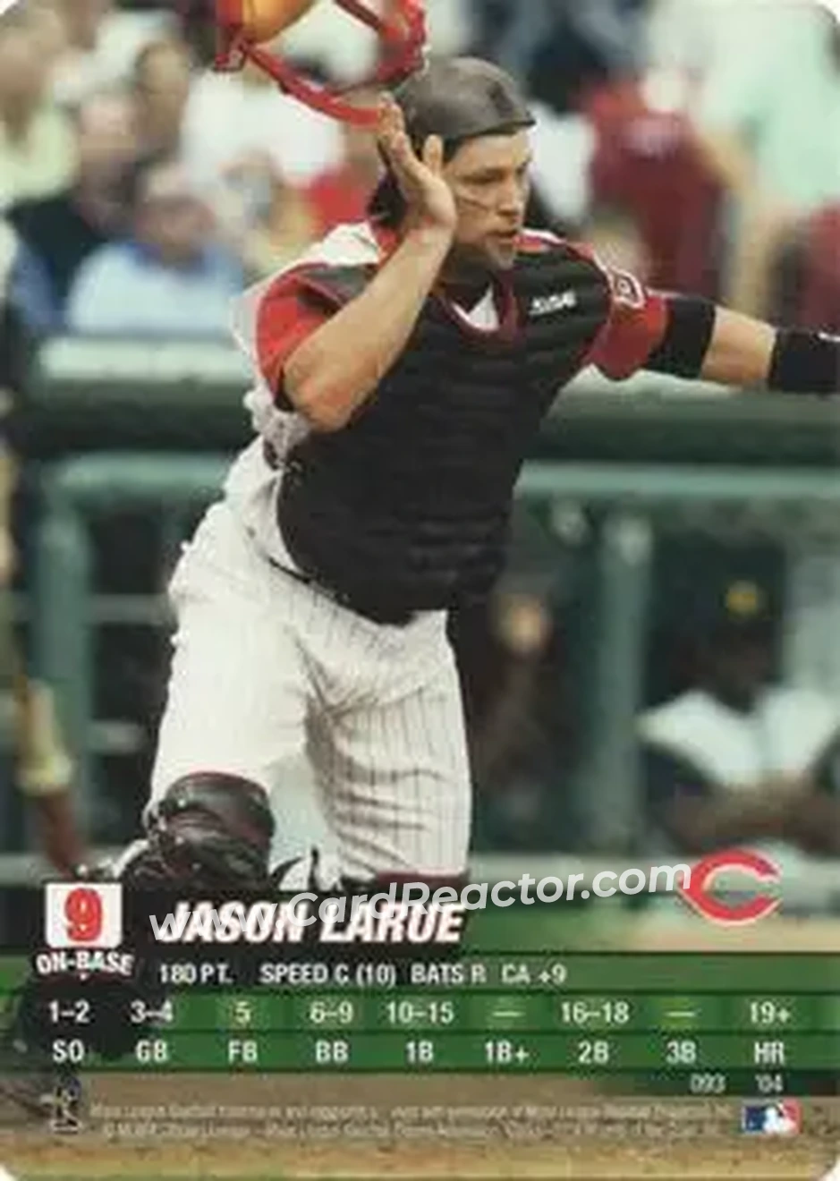2004 MLB Showdown #093 - Jason LaRue - Cincinnati Reds - Front