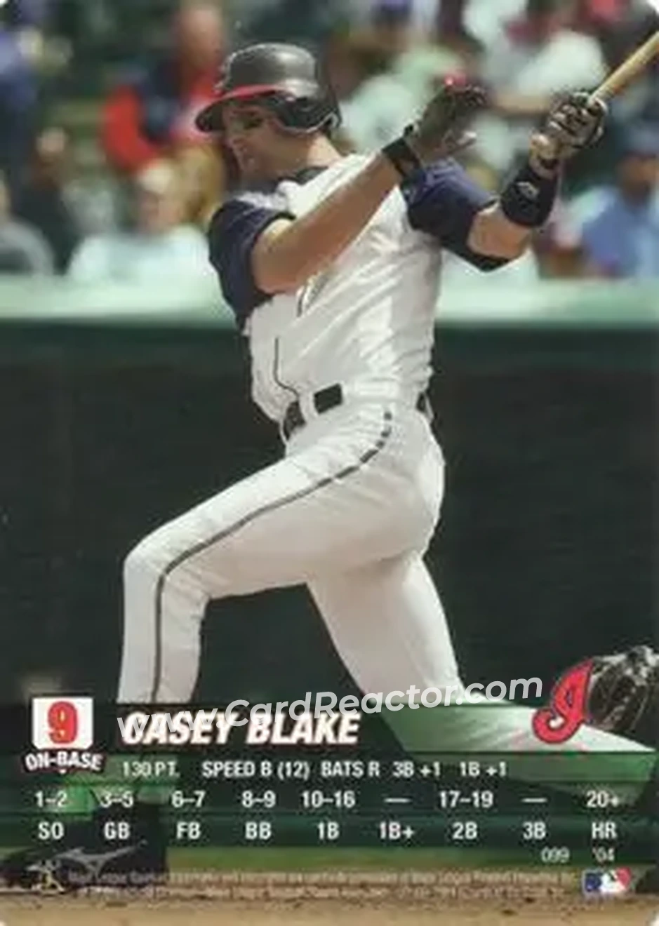 2004 MLB Showdown #099 - Casey Blake - Cleveland Indians - Front 2004 MLB Showdown #099 - Casey Blake - Cleveland Indians - Front