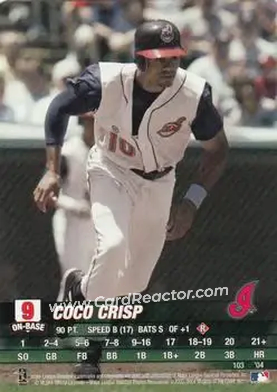 2004 MLB Showdown #103 - Coco Crisp - Cleveland Indians - Front 2004 MLB Showdown #103 - Coco Crisp - Cleveland Indians - Front