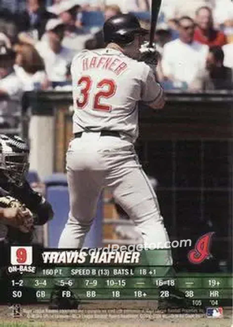 2004 MLB Showdown #105 - Travis Hafner - Cleveland Indians - Front 2004 MLB Showdown #105 - Travis Hafner - Cleveland Indians - Front