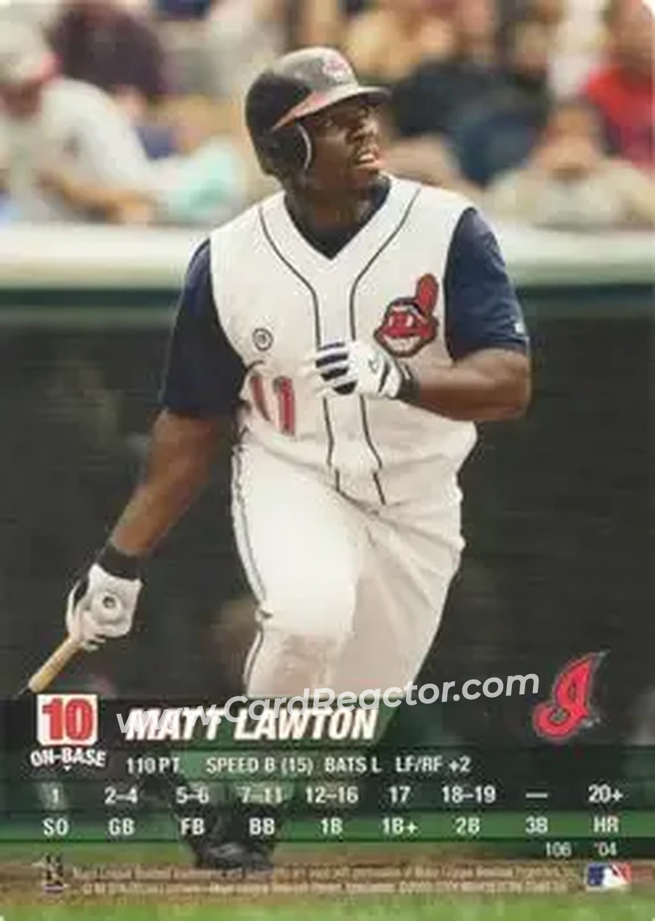 2004 MLB Showdown #106 - Matt Lawton - Cleveland Indians - Front 2004 MLB Showdown #106 - Matt Lawton - Cleveland Indians - Front