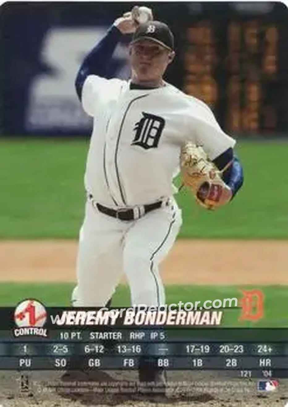 2004 MLB Showdown #121 - Jeremy Bonderman - Detroit Tigers - Front