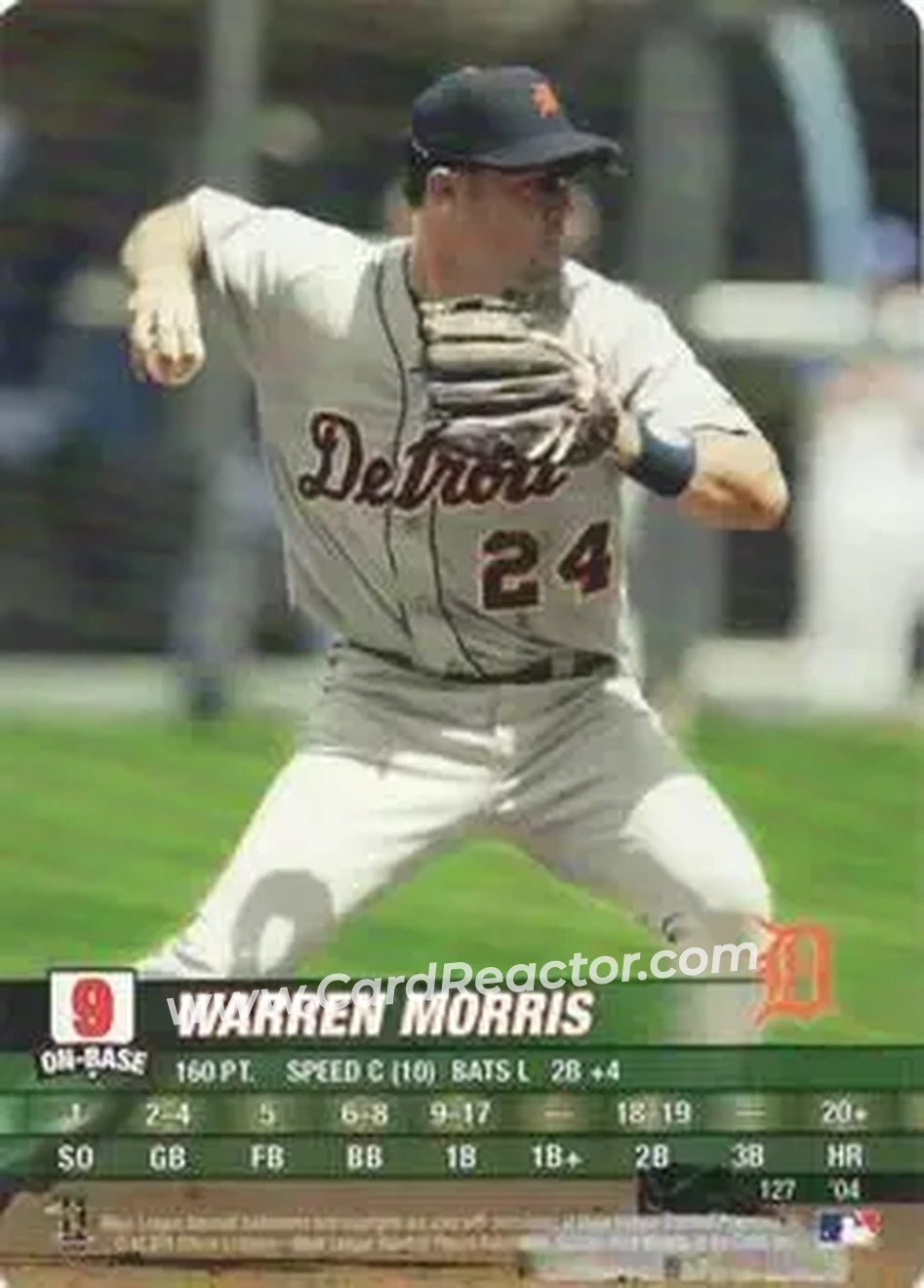 2004 MLB Showdown #127 - Warren Morris - Detroit Tigers - Front 2004 MLB Showdown #127 - Warren Morris - Detroit Tigers - Front