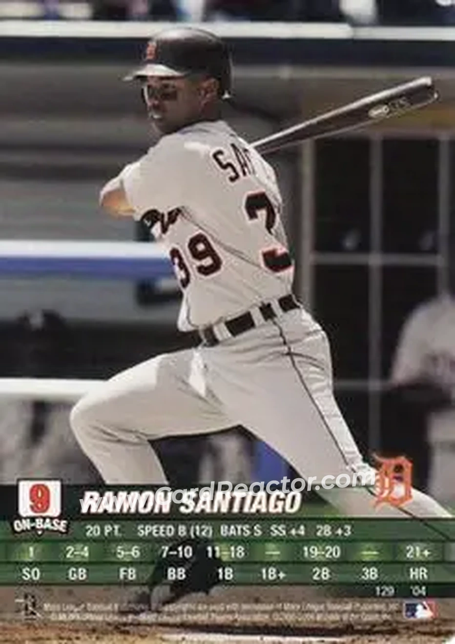 2004 MLB Showdown #129 - Ramon Santiago - Detroit Tigers - Front 2004 MLB Showdown #129 - Ramon Santiago - Detroit Tigers - Front