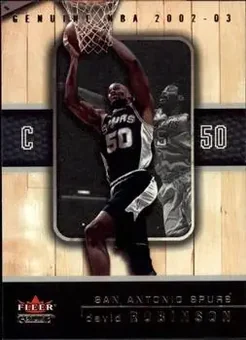 2002-03 Fleer Genuine #7 - David Robinson - San Antonio Spurs