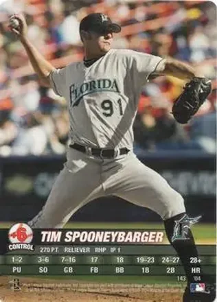 2004 MLB Showdown #143 - Tim Spooneybarger - Florida Marlins