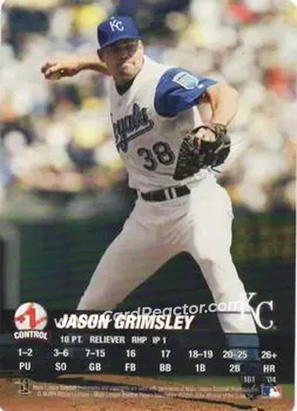 2004 MLB Showdown #161 - Jason Grimsley - Kansas City Royals - Front 2004 MLB Showdown #161 - Jason Grimsley - Kansas City Royals - Front