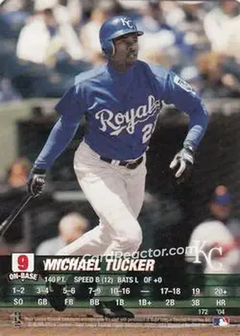 2004 MLB Showdown #172 - Michael Tucker - Kansas City Royals - Front 2004 MLB Showdown #172 - Michael Tucker - Kansas City Royals - Front