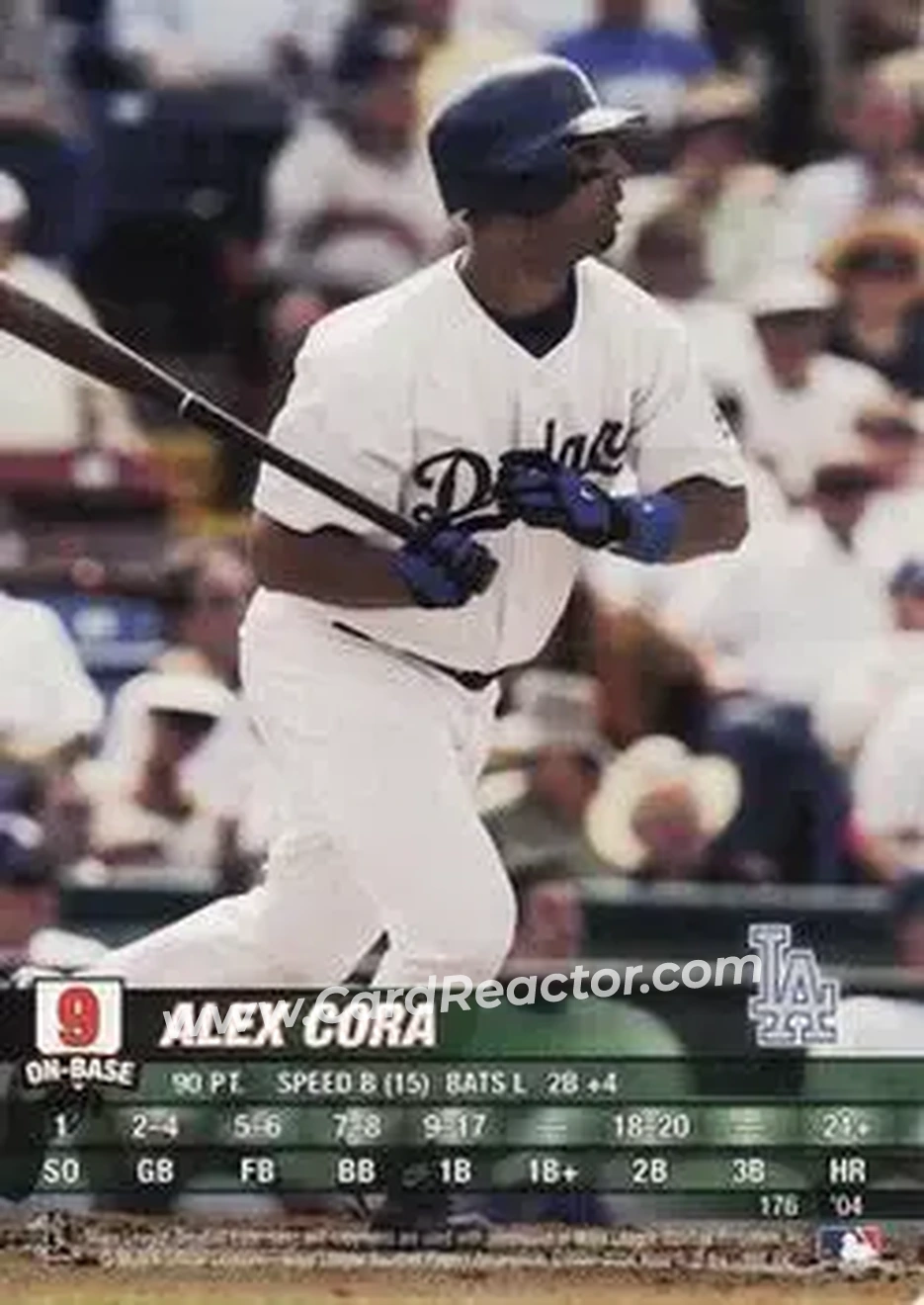 2004 MLB Showdown #176 - Alex Cora - Los Angeles Dodgers - Front