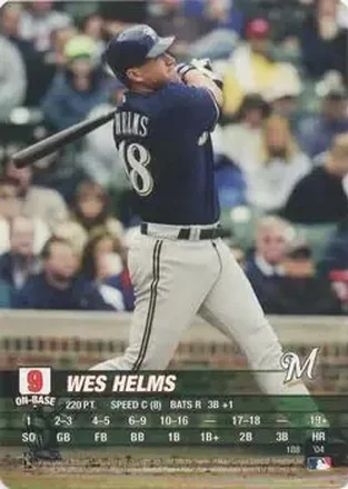 2004 MLB Showdown #188 - Wes Helms - Milwaukee Brewers