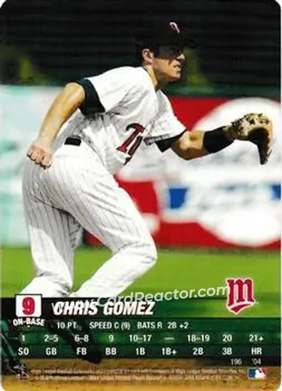 2004 MLB Showdown #196 - Chris Gomez - Minnesota Twins - Front