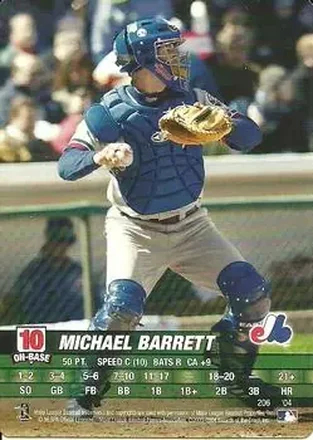 2004 MLB Showdown #206 - Michael Barrett - Montreal Expos