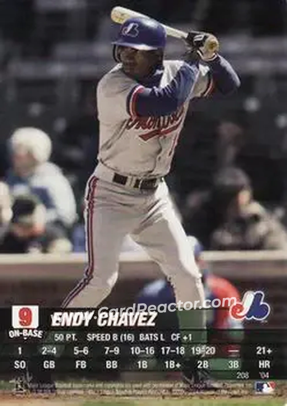 2004 MLB Showdown #208 - Endy Chavez - Montreal Expos - Front 2004 MLB Showdown #208 - Endy Chavez - Montreal Expos - Front