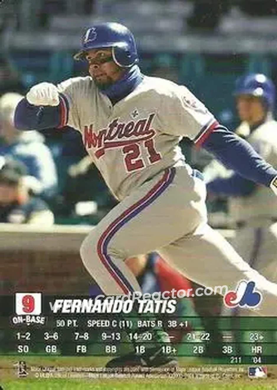 2004 MLB Showdown #211 - Fernando Tatis - Montreal Expos - Front