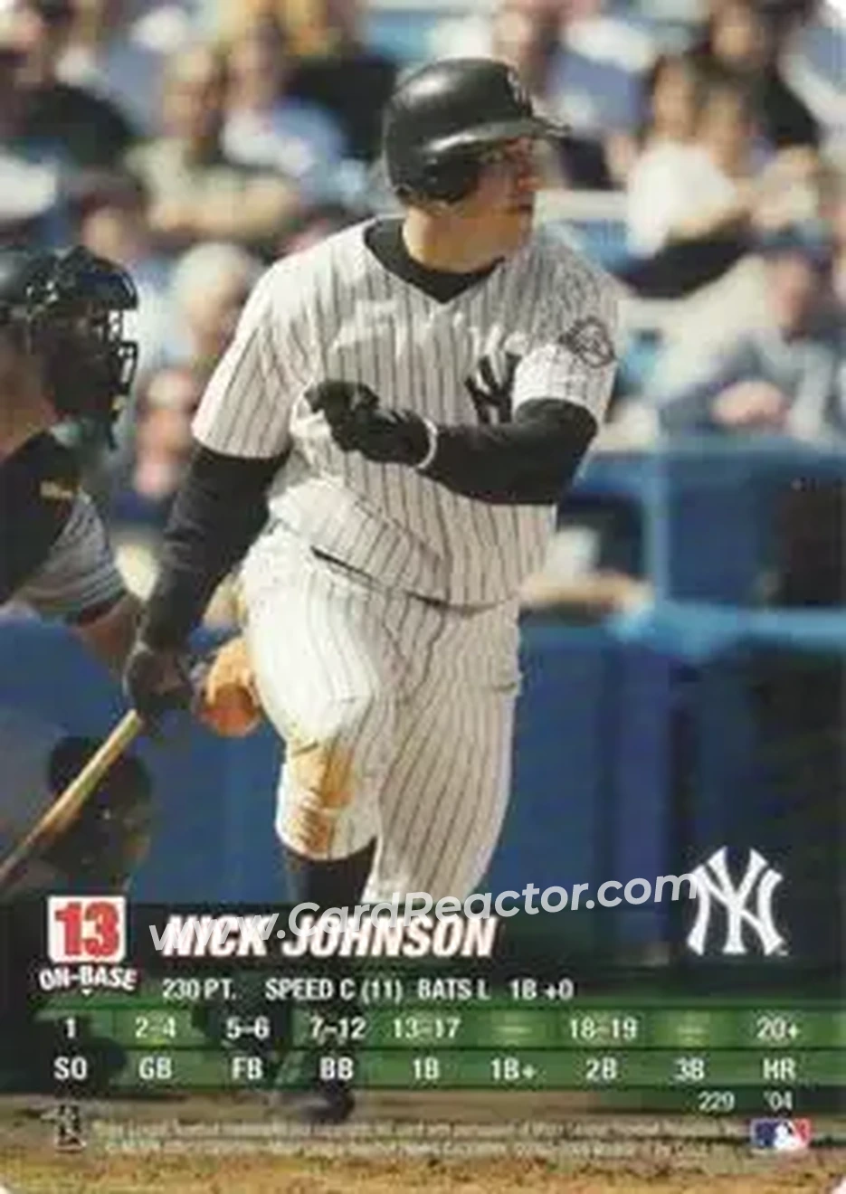 2004 MLB Showdown #229 - Nick Johnson - New York Yankees - Front