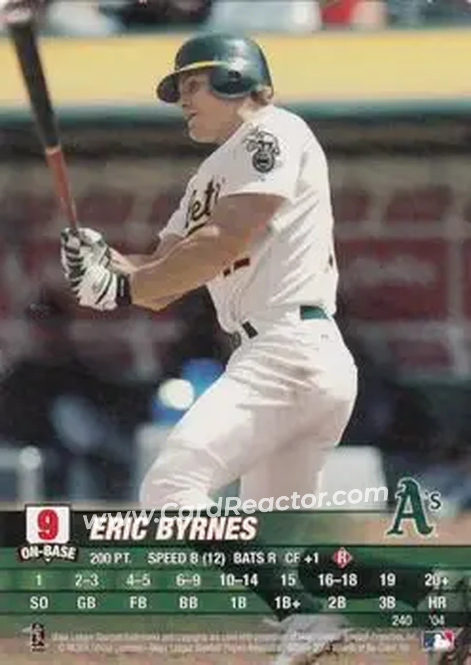 2004 MLB Showdown #240 - Eric Byrnes - Oakland Athletics - Front 2004 MLB Showdown #240 - Eric Byrnes - Oakland Athletics - Front