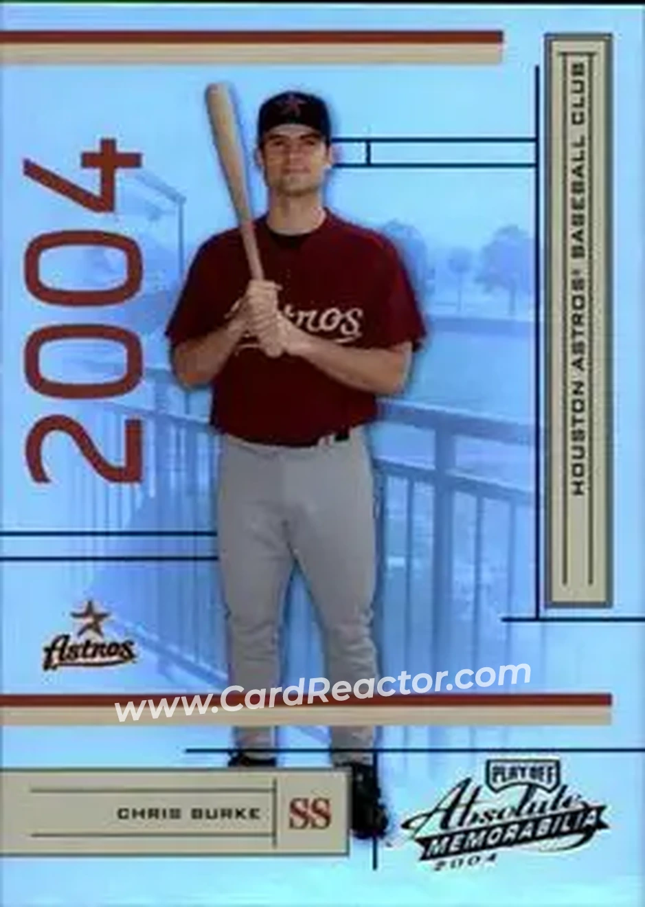 2004 Playoff Absolute Memorabilia #89 - Chris Burke - Houston Astros - Front 2004 Playoff Absolute Memorabilia #89 - Chris Burke - Houston Astros - Front