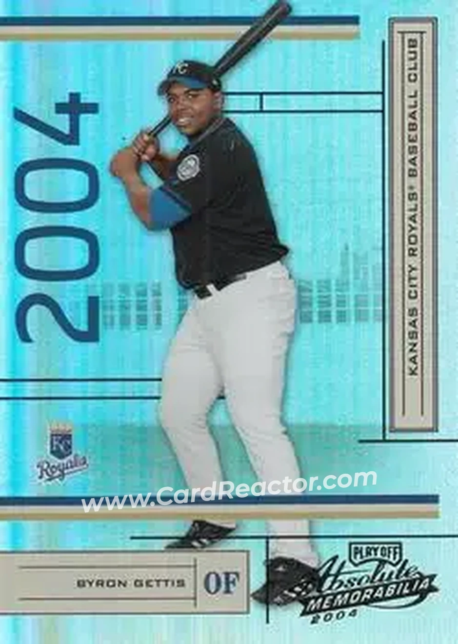 2004 Playoff Absolute Memorabilia #97 - Byron Gettis - Kansas City Royals - Front 2004 Playoff Absolute Memorabilia #97 - Byron Gettis - Kansas City Royals - Front