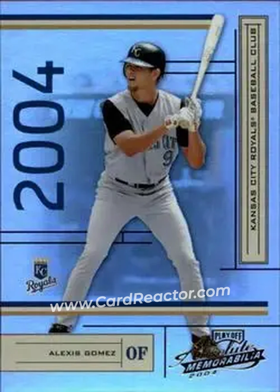 2004 Playoff Absolute Memorabilia #98 - Alexis Gomez - Kansas City Royals - Front