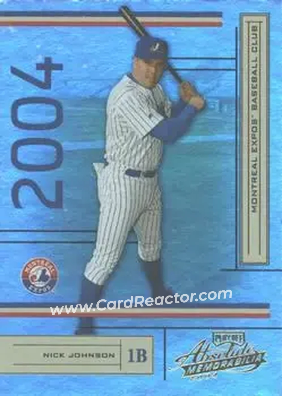 2004 Playoff Absolute Memorabilia #124 - Nick Johnson - Montreal Expos - Front