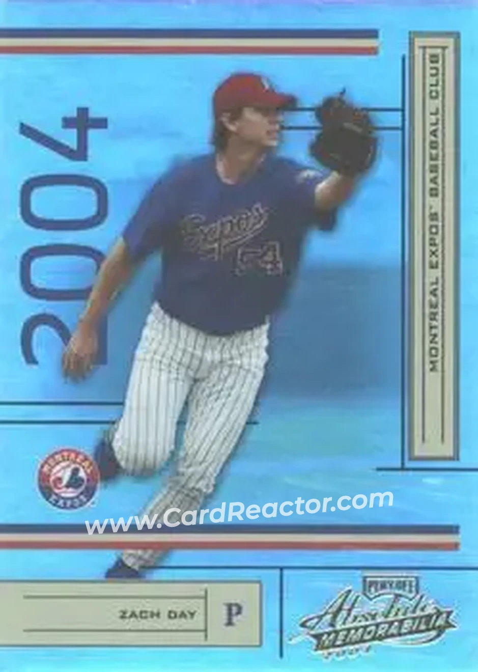 2004 Playoff Absolute Memorabilia #127 - Zach Day - Montreal Expos - Front