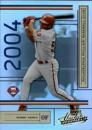2004 Playoff Absolute Memorabilia #158 - Bob Abreu - Philadelphia Phillies