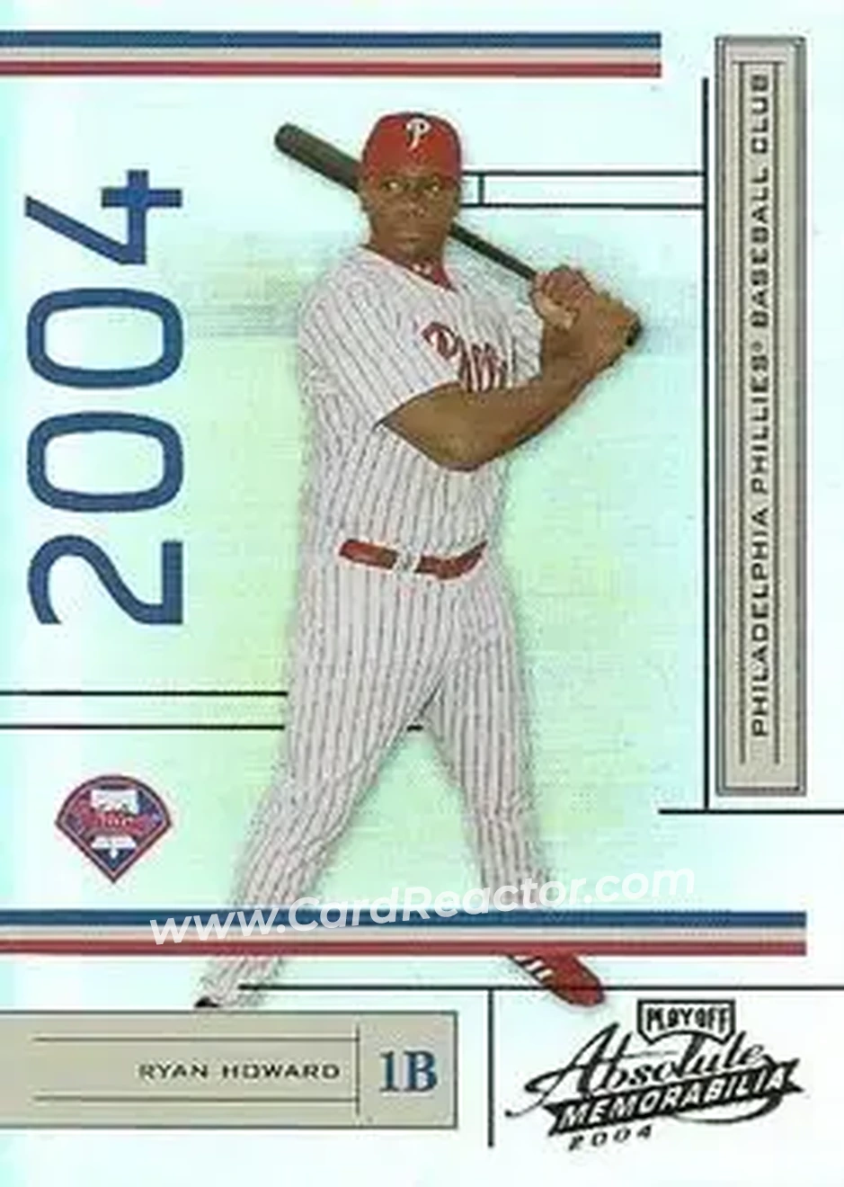 2004 Playoff Absolute Memorabilia #162 - Ryan Howard - Philadelphia Phillies - Front