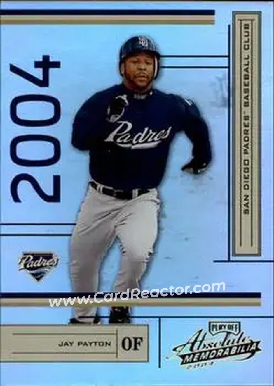 2004 Playoff Absolute Memorabilia #165 - Jay Payton - San Diego Padres - Front 2004 Playoff Absolute Memorabilia #165 - Jay Payton - San Diego Padres - Front
