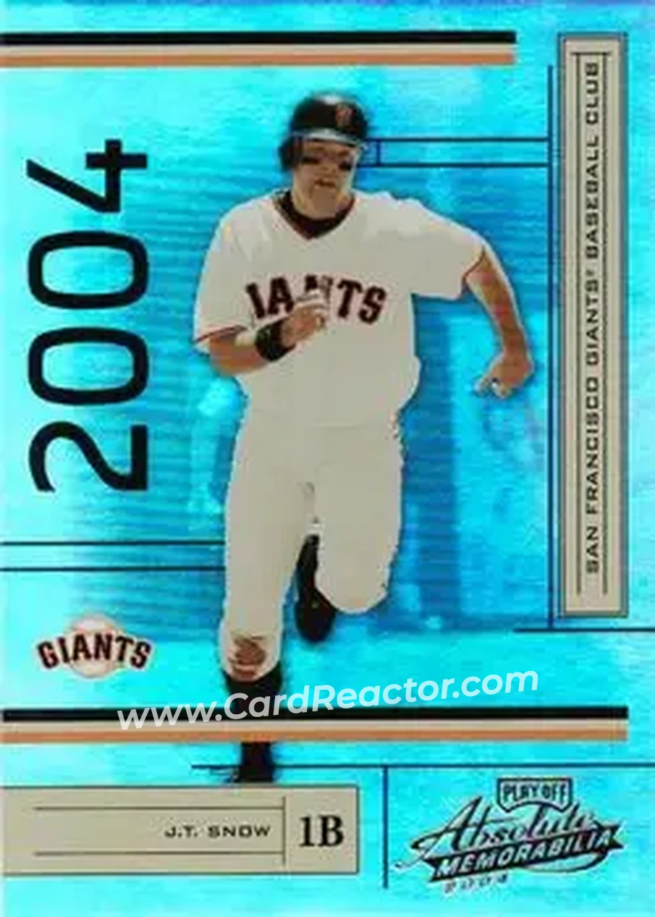 2004 Playoff Absolute Memorabilia #171 - J.T. Snow - San Francisco Giants - Front