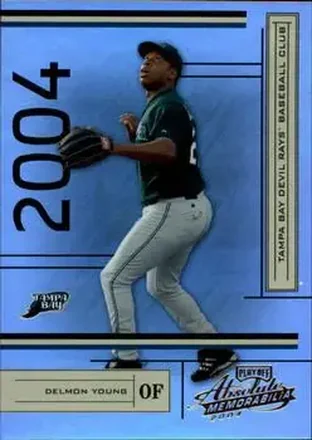 2004 Playoff Absolute Memorabilia #185 - Delmon Young - Tampa Bay Devil Rays