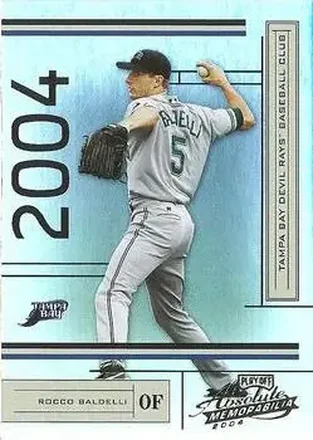 2004 Playoff Absolute Memorabilia #186 - Rocco Baldelli - Tampa Bay Devil Rays