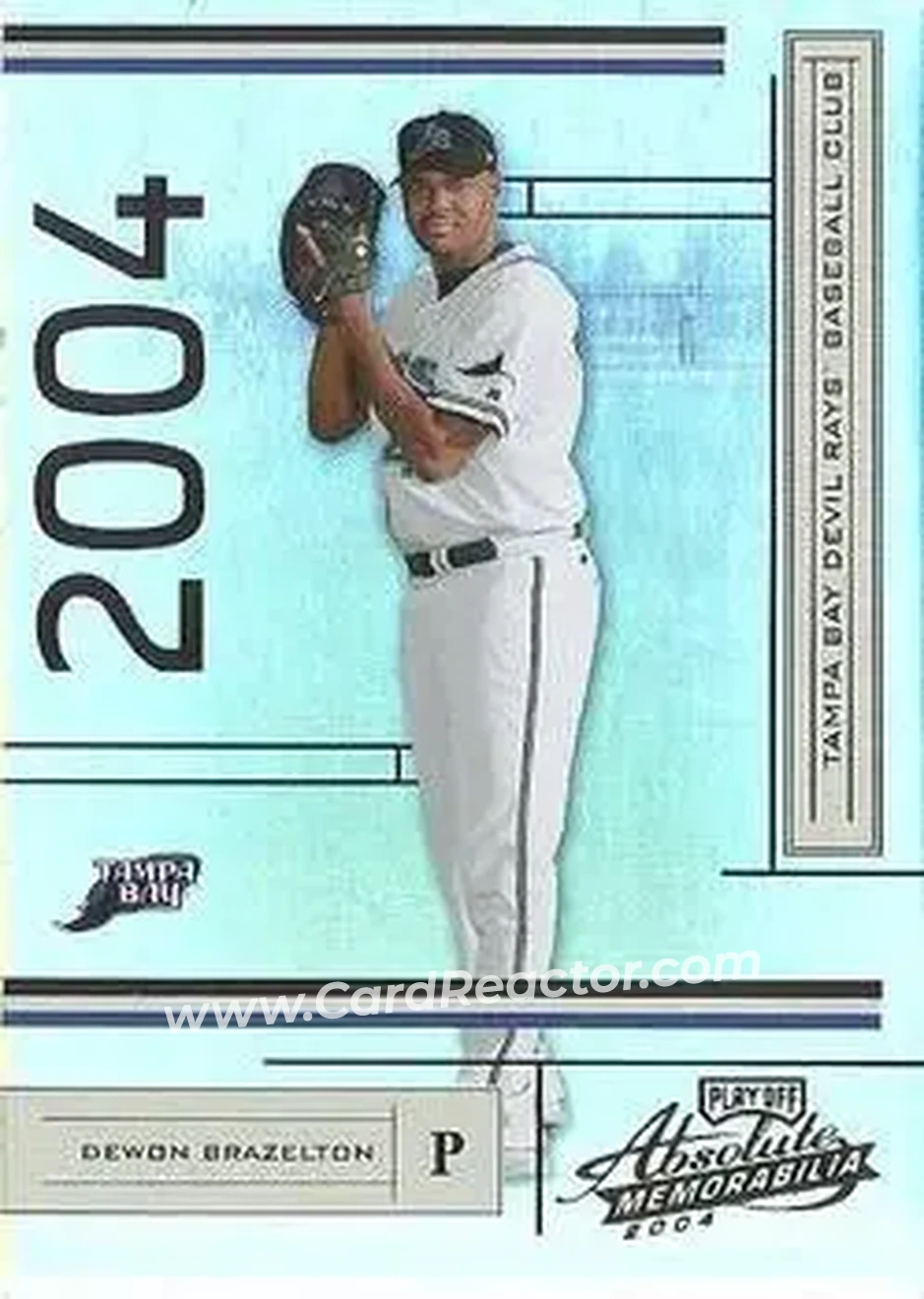 2004 Playoff Absolute Memorabilia #187 - Dewon Brazelton - Tampa Bay Devil Rays - Front
