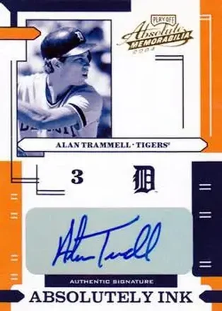 2004 Playoff Absolute Memorabilia - Absolutely Ink #AI-3 - Alan Trammell - Detroit Tigers