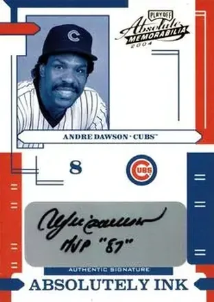 2004 Playoff Absolute Memorabilia - Absolutely Ink #AI-6 - Andre Dawson - Chicago Cubs