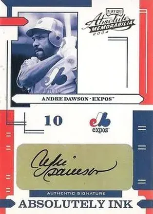 2004 Playoff Absolute Memorabilia - Absolutely Ink #AI-7 - Andre Dawson - Montreal Expos